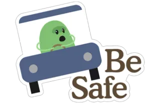 ✋ Be Safe safety, driving, car, be safe telegram sticker