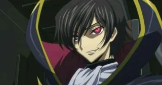😏 Lelouch Lamperouge Code Geass Anime, Charakter, Lelouch, Code Geass, Bösewicht, Grinsen telegram sticker