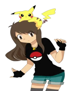 ⁉️ Pikachu Покемон, Мультфильм, Аниме, Животное, Домашнее животное telegram sticker