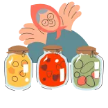 😁 Oma, Gläser, Eingemachtes, Essen, Selbstgemacht, Einmachen, Essiggurken telegram sticker