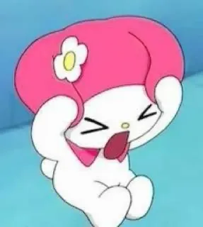 😰 My Melody 마이멜로디, 만화, 애니메이션, 귀여운, 카와이 telegram sticker