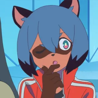 🤔 Michiru Kagemori BNA: Brand New Animal Anime, BNA, Brand New Animal, Michiru Kagemori, Tanuki, Bestia telegram sticker