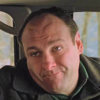 😶 Tony Soprano The Sopranos มาเฟีย, อาชญากรรม, ทีวี, หัวหน้า, นักเลง telegram sticker