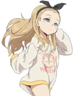 😍 Nhew Anime, Chica, Lindo, Dibujos animados, Personaje, Rubia telegram sticker