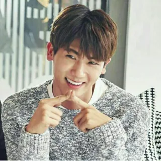 👦 smiling man, korean, sweater, asian telegram sticker