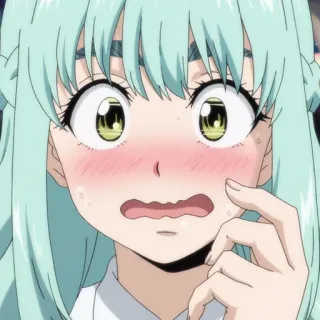🎭 Anime, Gadis, Blush, Malu, Gugup whatsapp sticker