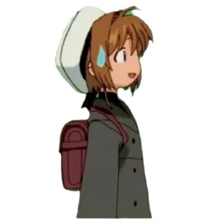 🎈 Sakura Kinomoto Cardcaptor Sakura Anime, Cardcaptor Sakura, Uniforme scolastica, Carino, Ragazza telegram sticker