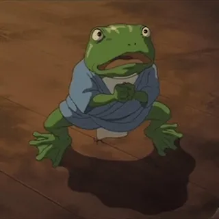 🐸 rana, anime, personaje, dibujos animados, gracioso, lindo whatsapp sticker