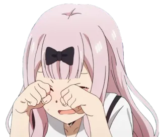 😩 Chika Fujiwara Kaguya-sama: Love Is War Anime, Chorando, Chika Fujiwara, Kaguya-sama, Emocional, Triste telegram sticker