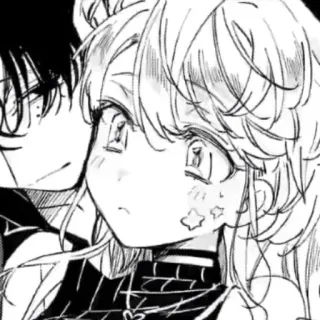 🥺 Anime, Manga, Kreskówka, Para, Rysunek telegram sticker