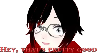 👌 HEY, THAT'S PRETTY GOOD Anime, Personnage, Mème, Bien, Compliment telegram sticker