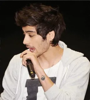 😧 Zayn Malik singer, celebrity, music, tattoo, one direction telegram sticker