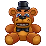 🎁 Freddy Fazbear Five Nights at Freddy's Jeu vidéo, Animatronique, Ours, Horreur, Mascotte, Marron whatsapp sticker