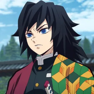 🏮 Giyu Tomioka Demon Slayer Anime, Manga, Demon Slayer, Giyu Tomioka, Pilier de l'Eau, Épéiste whatsapp sticker