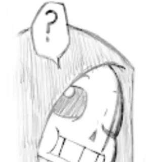 ❔ Sans Undertale skeleton, question mark, videogame, sans, undertale telegram sticker