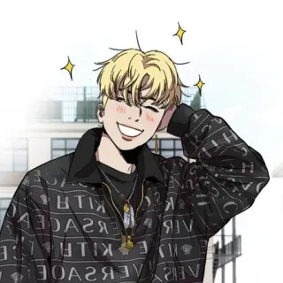 😁 애니메이션, 만화, 미소, 행복, 캐릭터 telegram sticker