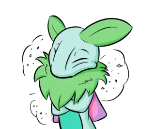 😄 Dessin animé, Créature, Joyeux, Chibi, Mignon, Art numérique whatsapp sticker