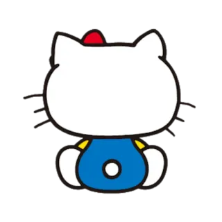 😒 Hello Kitty cartoon, cat, cute, japanese, kawaii telegram sticker