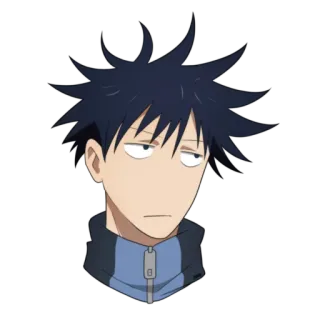 🙄 Megumi Fushiguro Jujutsu Kaisen Anime, Manga, Megumi Fushiguro, Jujutsu Kaisen, Personaje, Sticker, Aburrido whatsapp sticker