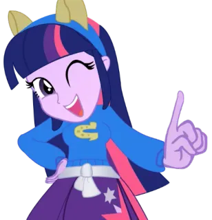 😉 Twilight Sparkle My Little Pony Kartun, Acara TV, Kuda, Gadis Berkuda, My Little Pony, Persahabatan telegram sticker