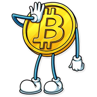 🤦 Bitcoin, Criptovaluta, Valuta digitale, Cartone animato, Moneta, Finanza telegram sticker