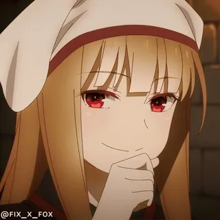 🤔 Holo Spice and Wolf @FIX_X_FOX whatsapp sticker