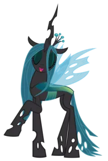 😌 Queen Chrysalis My Little Pony: Friendship is Magic My Little Pony, desenho animado, Rainha Chrysalis, vilão, Changeling telegram sticker