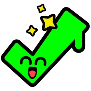 ✅ check mark, approval, success, validation, cartoon, positive telegram sticker