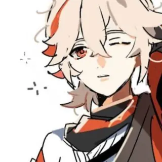 😪 Kaedehara Kazuha Genshin Impact 动漫, 角色, 原神, 枫原万叶, 电子游戏 telegram sticker