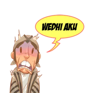 😣 WEDHI AKU Jawa, Kartun, Takut, Orang, Ketakutan telegram sticker