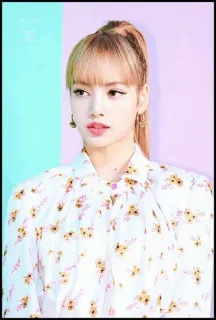 🐬 Lisa K-pop, Cantor, Idol, Mulher, Celebridade, Asiática whatsapp sticker