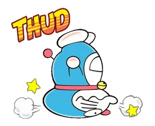 Doraemon Animated Onomatopoeia telegram stickers