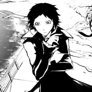 ♠ Akutagawa Ryunosuke Bungou Stray Dogs Anime, Manga, Akutagawa, Bungou Stray Dogs, Ryunosuke, Personnage telegram sticker
