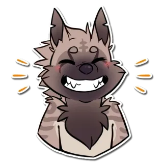 Shekh Hyena by @KeaveMind telegram stickers