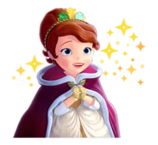 🙏 Sofia the First princesse, dessin animé, animation, magie, disney, enfant telegram sticker