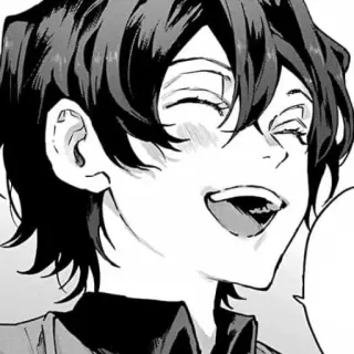 ⛓ Anime, Manga, Lächeln, Glücklich, Cartoon telegram sticker