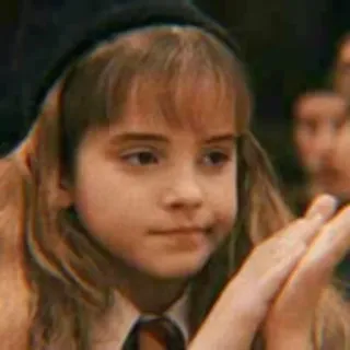 🐿 Hermione Granger Harry Potter harry potter, hermijn griffel, kind, schattig, meisje, tovenaar telegram sticker