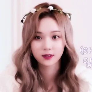 🧋 아름다운입니다 kpop, ความงาม, ผู้หญิง, ฤดูหนาว, มงกุฎดอกไม้ whatsapp sticker
