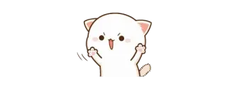 😈 고양이, 스티커, 무례한, 가운데 손가락, 불쾌한, 만화 telegram sticker