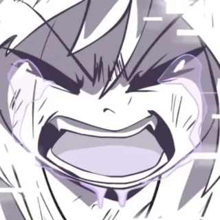 ❤️‍🔥 chorando, anime, triste, emoção telegram sticker