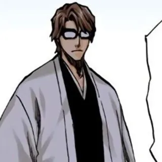 🧬 Aizen Sosuke Bleach 애니메이션, 만화, 안경, 블리치, 캐릭터 telegram sticker