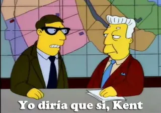 😱 Kent Brockman The Simpsons Yo diría que si, Kent 심슨 가족, 켄트 브록만, 애니메이션, 만화, TV 쇼 telegram sticker