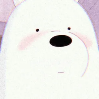 🍯 Ice Bear We Bare Bears アイスベア, ぼくらベアベアーズ, アニメ, かわいい, クマ, ホッキョクグマ telegram sticker