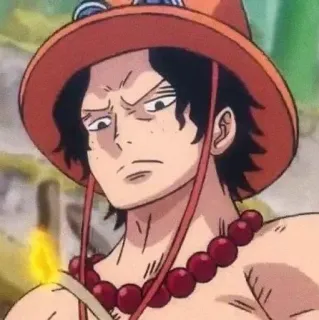🌟 Portgas D. Ace One Piece Anime, One Piece, Portgas D. Ace, Personaggio, Manga whatsapp sticker