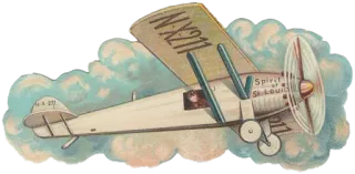 ✈️ N-X-211 Spirit of St. Louis aereo, vintage, aviazione, spirit of st louis whatsapp sticker