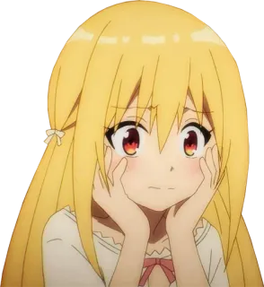 😊 Anime, Dziewczyna, Słodkie, Manga, Postać, Kawaii telegram sticker