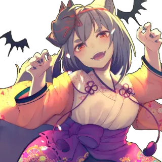 🦇 Anime, Kawaii, Dễ thương, Nhân vật, Fantasy telegram sticker