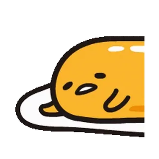 😅 Gudetama Gudetama, jajko, leniwy, kreskówka, słodki, postać telegram sticker