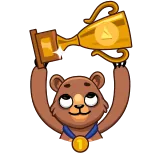 Boris the Bear telegram stickers