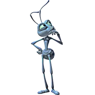 🐜 Flik A Bug's Life муравей, disney, думающий, насекомое, pixar telegram sticker